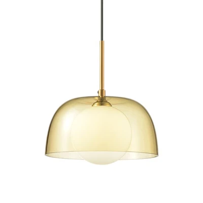 Gambar Eglare Carol Lampu Gantung Hias G9 23 cm - Cokelat Amber