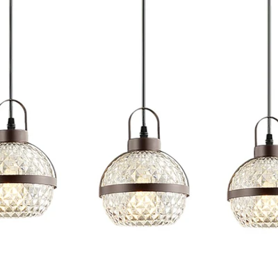 Gambar Eglare Karla Lampu Gantung Hias 3L E14 Long - Cokelat Coffee