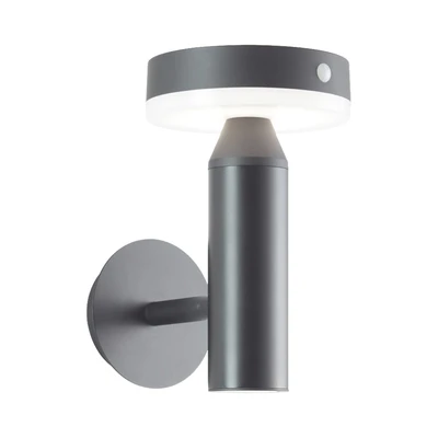 Gambar Krisbow Orion Lampu Dinding Outdoor 400 Lumens 3000K - Abu-Abu
