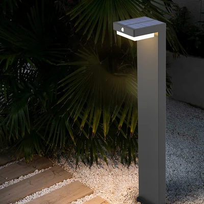 Gambar Krisbow Nebula Lampu Taman 400 Lumens 3000K - Abu-Abu