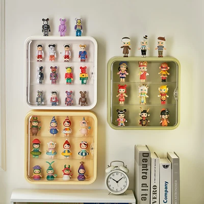 Gambar Stora Kotak Pajang Action Figure Hanging 30x8x30 cm - Kuning