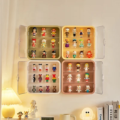 Gambar Stora Kotak Pajang Action Figure Hanging 30x8x30 cm - Cokelat
