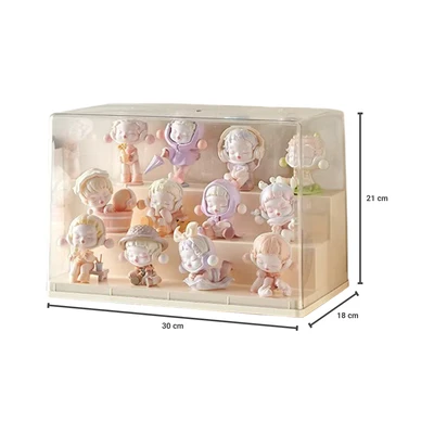 Gambar Stora Kotak Pajang Action Figure Double Square 30x18x21 cm - Putih Ivory
