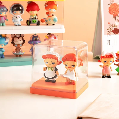 Gambar Stora Kotak Pajang Action Figure Single Square 12x12x12 cm - Oranye