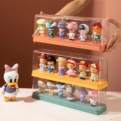 Gambar Stora Kotak Pajang Action Figure Double Box Square 36x12.5x8 cm - Oranye