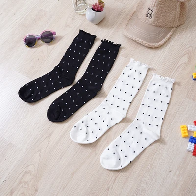 Gambar Ataru Kaus Kaki Wanita Crew Ruffle Polka Set 2 Pasang - Mix