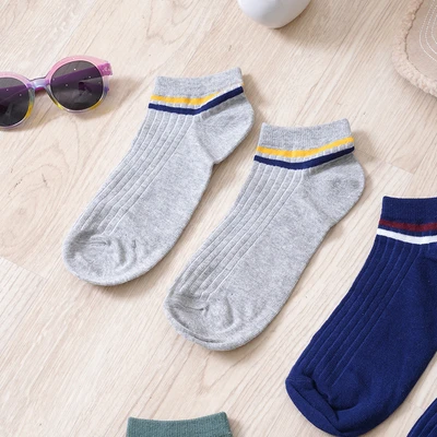 Gambar Ataru Set 3 Pasang Kaus Kaki Pria Ankle Double Stripes - Mix