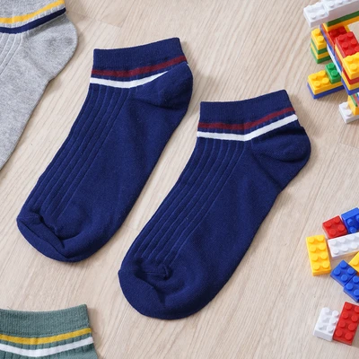 Gambar Ataru Set 3 Pasang Kaus Kaki Pria Ankle Double Stripes - Mix