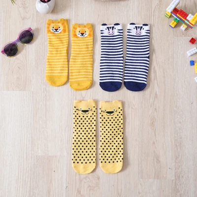Gambar Ataru Kaos Kaki Bayi Animals Set 3 Pasang - Mix