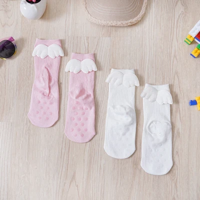 Gambar Ataru Set 2 Pasang Kaus Kaki Bayi Wings - Pink/Putih