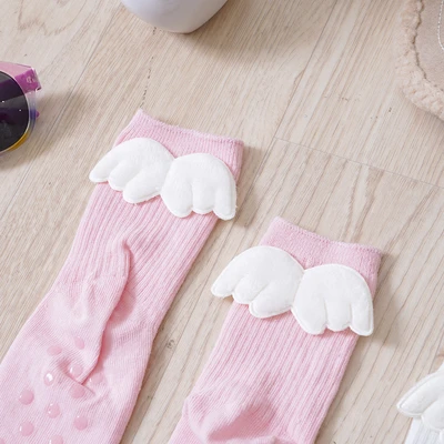 Gambar Ataru Set 2 Pasang Kaus Kaki Bayi Wings - Pink/Putih