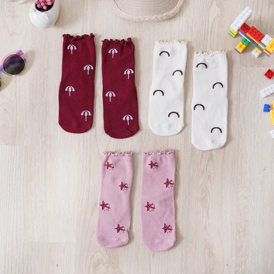 Gambar Ataru Set 3 Pasang Kaos Kaki Bayi Pattern - Mix