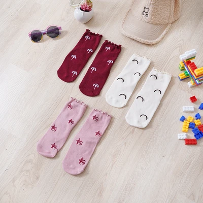Gambar Ataru Set 3 Pasang Kaos Kaki Bayi Pattern - Mix