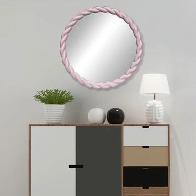 Gambar Informa Cermin Dinding Dekorasi Plastik Round 60x3x60 cm - Pink
