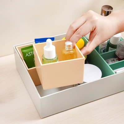 Gambar Stora Organizer Kosmetik Modular Set 4 pcs - Abu-Abu