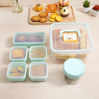 Gambar Picas Wadah Makanan Set 7 pcs - Hijau