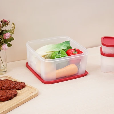 Gambar Picas Tata Wadah Makanan Set 10 pcs - Merah