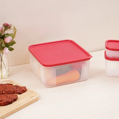 Gambar Picas Tata Wadah Makanan Set 10 pcs - Merah