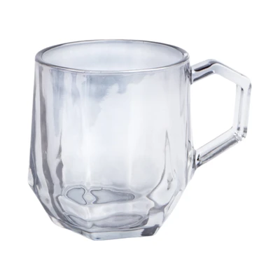 Gambar Culinart Mug Kaca 280 ml Set 4 pcs - Abu-Abu