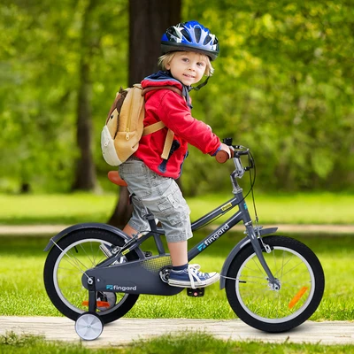 Gambar Fingard 16 Inch Polo Sepeda Anak - Abu-Abu Cool