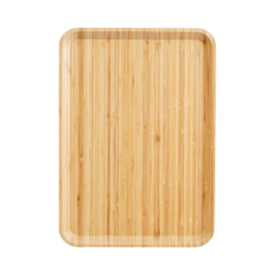 Gambar Culinart Walderu Nampan Saji Bambu Rectangle 45x32x2.3 cm - Cokelat