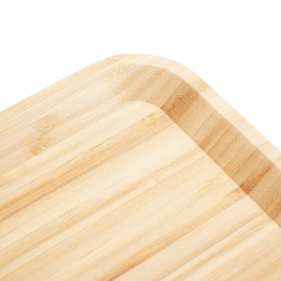 Gambar Culinart Walderu Nampan Saji Bambu Rectangle 45x32x2.3 cm - Cokelat