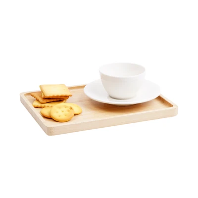 Gambar Culinart Lithneys Nampan Saji Bambu 27x20x2 cm - Cokelat