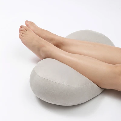 Gambar Forhom Mochi Bantal Sofa Micro Silicon Fiber Oval 55x27 cm - Abu-Abu