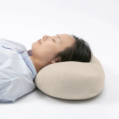 Gambar Forhom Mochi Bantal Sofa Micro Silicon Fiber Oval 55x27 cm - Cokelat