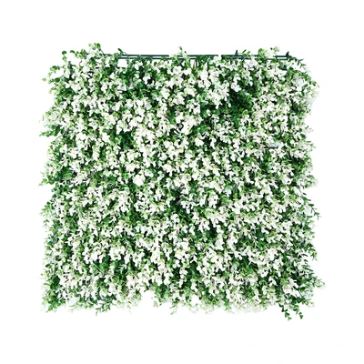 Gambar Forhom Rumput Artifisial Dinding Buxus 50x50 cm - Hijau/Putih
