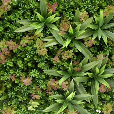 Gambar Forhom Rumput Artifisial Dinding Garden Of Dreams 50x50 cm - Mix