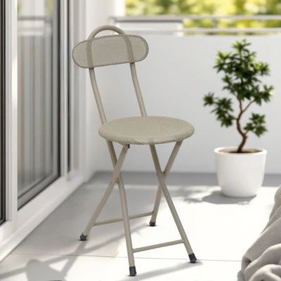 Gambar Selma Veena Kursi Lipat Metal - Krem Beige