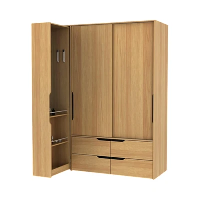 Gambar Informa Magno Lemari Pakaian 3 Pintu - Cokelat Euro Oak