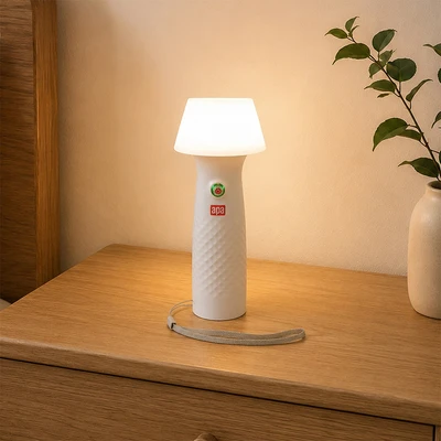 Gambar APA Senter Rechargeable Dengan Lampu Meja - Putih