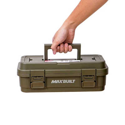 Gambar Maxbuilt 36.5x18x12.7 cm Kotak Perkakas Dengan Organizer - Hijau