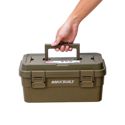 Gambar Maxbuilt 36.5x18x18 cm Kotak Perkakas Dengan Organizer - Hijau