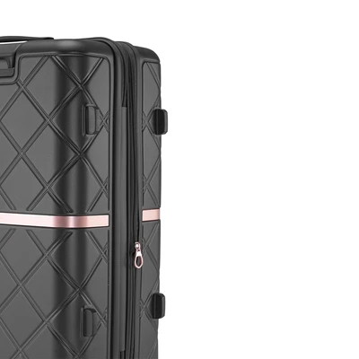 Gambar Luggo Camille Koper PC TSA Lock Expandable 24 Inch - Hitam Stone