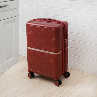 Gambar Luggo Camille Koper PC TSA Lock Expandable 20 Inch - Merah Terracotta