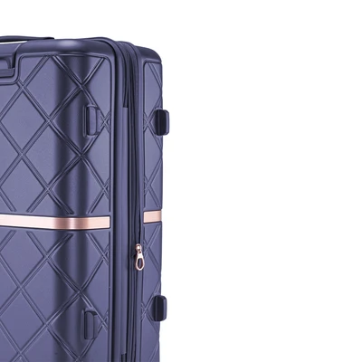 Gambar Luggo Camille Koper PC TSA Lock Expandable 24 Inch - Biru Midnight