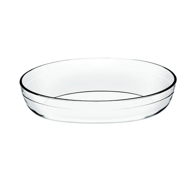 Gambar Culinart Loyang Kue Kaca Oval 30.1x20.9 cm Transparan
