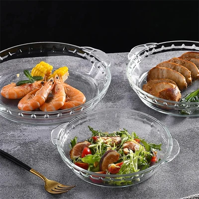 Gambar Culinart Loyang Kaca Pie Set 3 pcs - Transparan