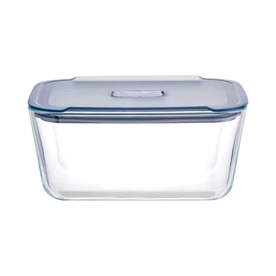 Gambar Picas Wadah Makanan Kaca Rectangular 800 ml - Abu-Abu