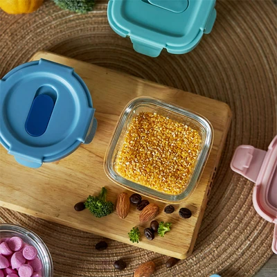 Gambar Picas Wadah Makanan Kaca Mini Set 4 pcs Random