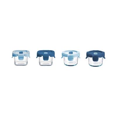 Gambar Picas Wadah Makanan Kaca Mini Set 4 pcs Random