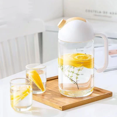 Gambar Culinart Teko Minum Kaca Borosilikat 2 Liter Transparan