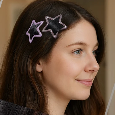 Gambar Ataru Jepit Rambut Star Set 3 pcs Random