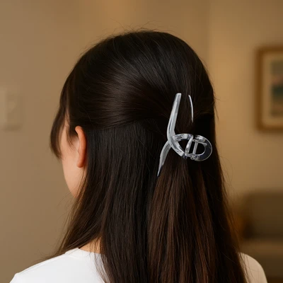 Gambar Ataru Jepit Rambut Twisted - Silver