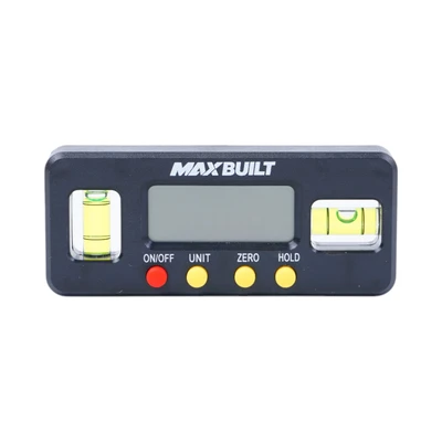 Gambar Maxbuilt Alat Ukur Kemiringan Sudut Digital Mini - Hitam