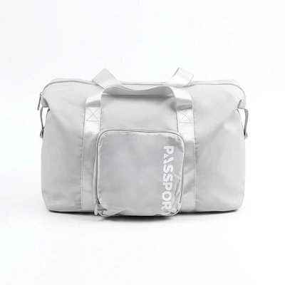 Gambar Passport Eloise Tas Duffle Lipat - Abu-Abu