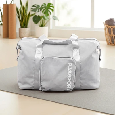 Gambar Passport Eloise Tas Duffle Lipat - Abu-Abu